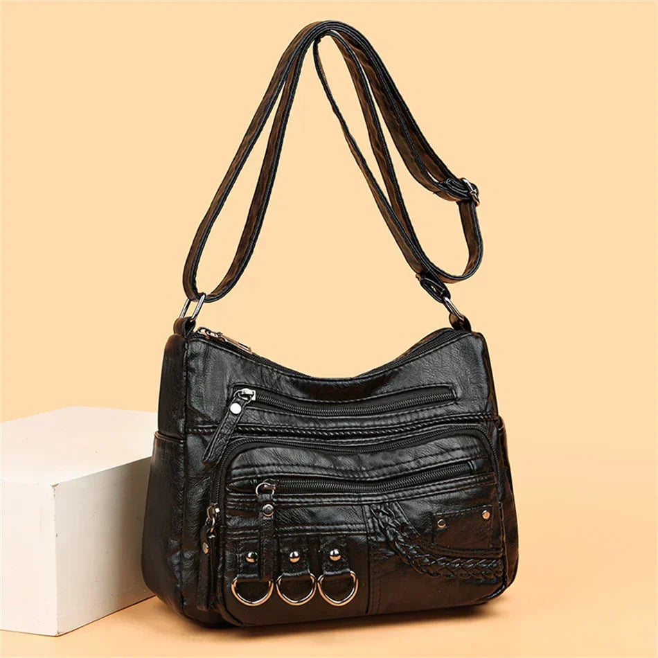 María - Cartera Hombro Multibolsillos